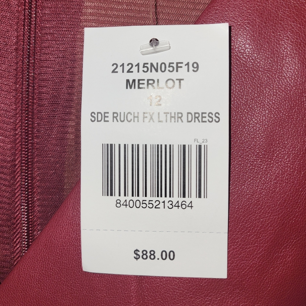 Vegan Leather Dress - Picture 5 of 5